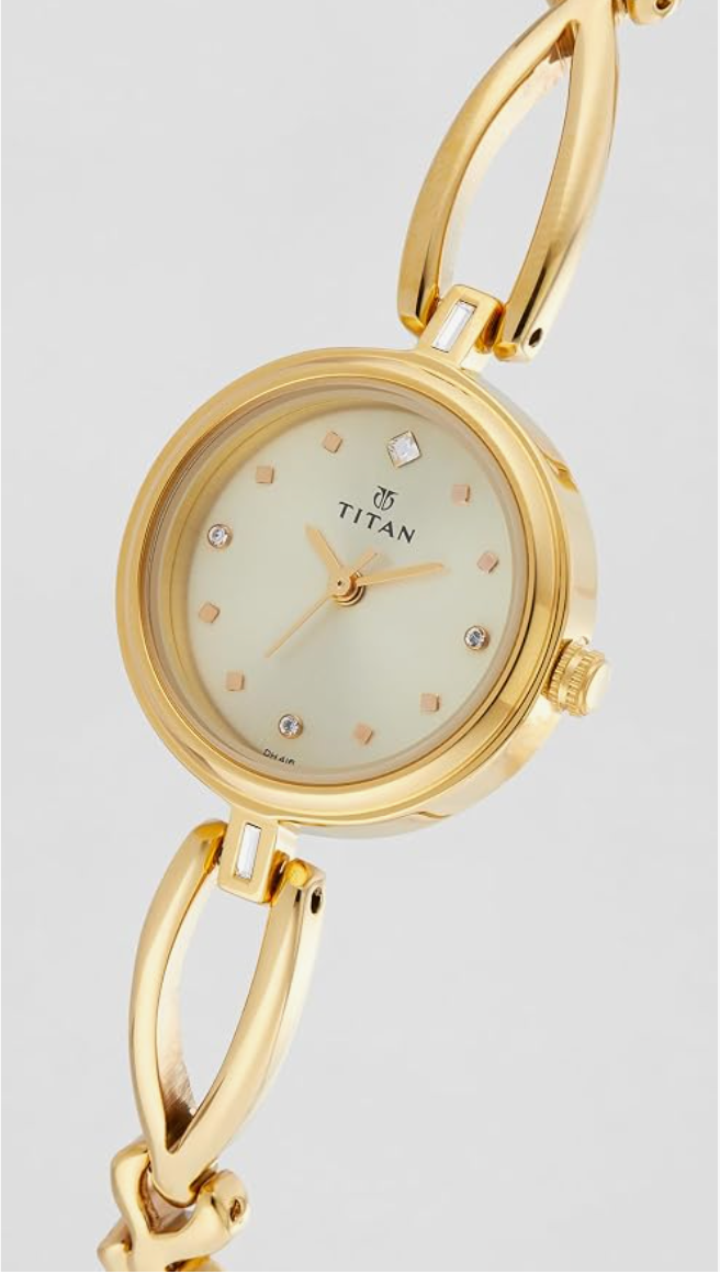 Titan Gold Analog Round Watch